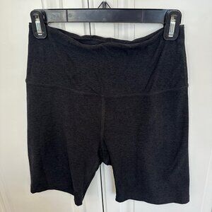 Beyond Yoga Spacedye Keep Pace 7" Biker Short Black Darkest Night Medium